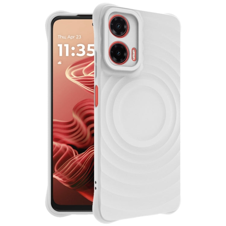 For Motorola Moto G35 5G IMAK UC-6 Series Manbo Frosting Soft Phone Case(White)