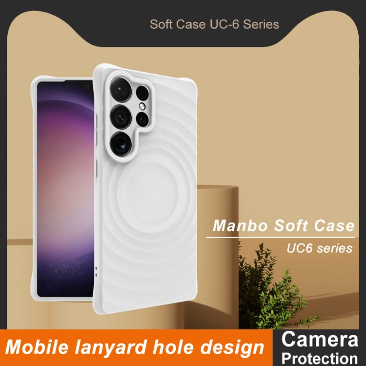 Pour Samsung Galaxy S25 Ultra 5G IMAK UC-6 Series Étui de protection souple Manbo Frosting (Blanc)