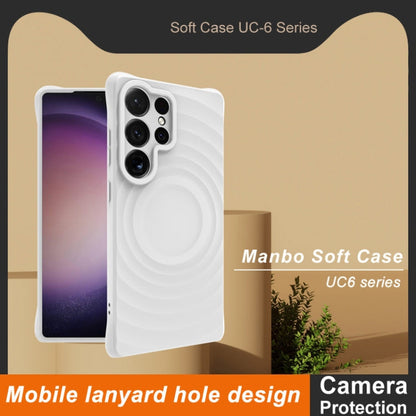 Pour Samsung Galaxy S25 Ultra 5G IMAK UC-6 Series Étui de protection souple Manbo Frosting (Blanc)