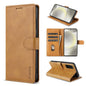 Pour étui de téléphone en cuir de couleur unie N.BEKUS CSJ-P1 pour Google Pixel 6 (marron)
