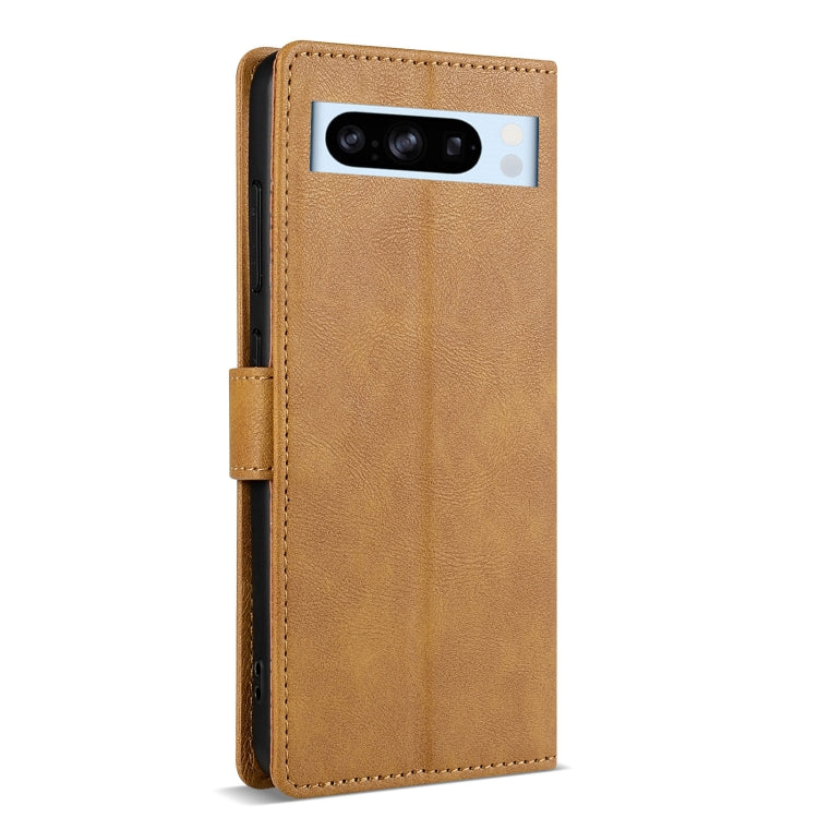 Pour étui de téléphone en cuir de couleur unie N.BEKUS CSJ-P1 pour Google Pixel 6 (marron)