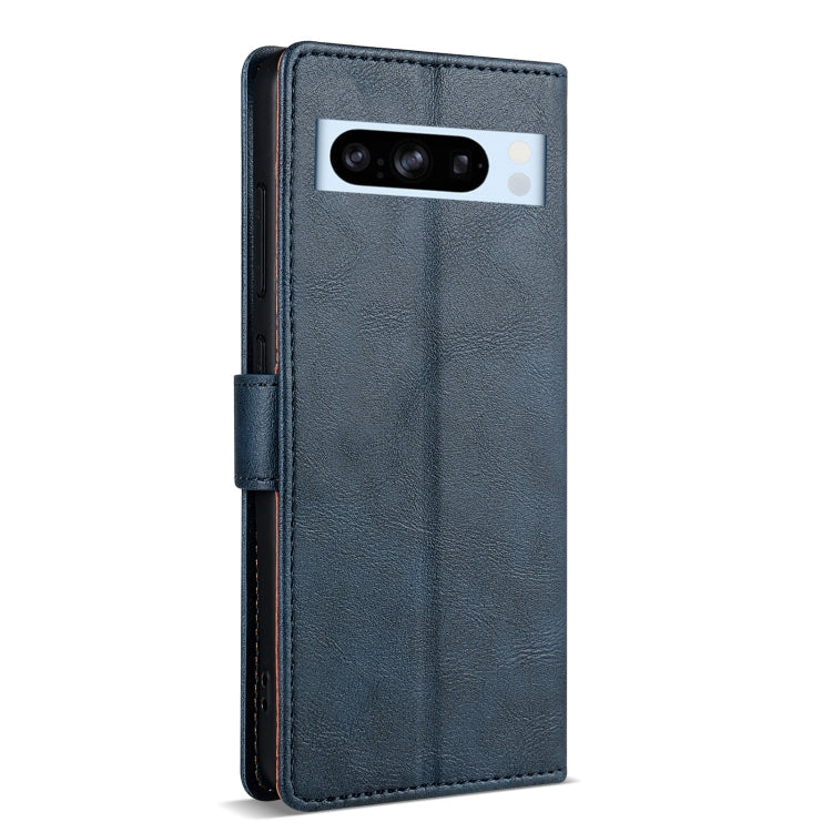 Pour l'étui de téléphone en cuir de couleur unie N.BEKUS CSJ-P1 pour Google Pixel 6 (bleu)