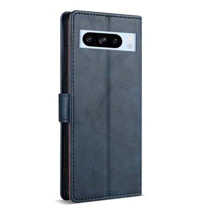 Pour l'étui de téléphone en cuir de couleur unie N.BEKUS CSJ-P1 pour Google Pixel 6 (bleu)