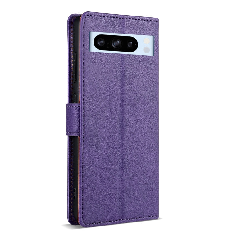 Pour l'étui de téléphone en cuir couleur unie N.BEKUS CSJ-P1 pour Google Pixel 6 (violet)