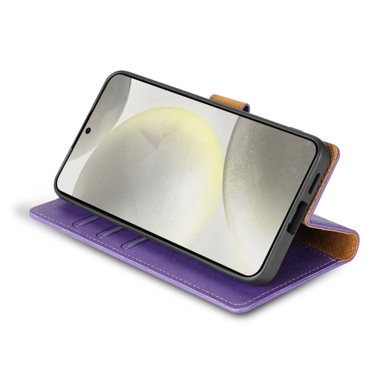 Pour l'étui de téléphone en cuir couleur unie N.BEKUS CSJ-P1 pour Google Pixel 6 (violet)