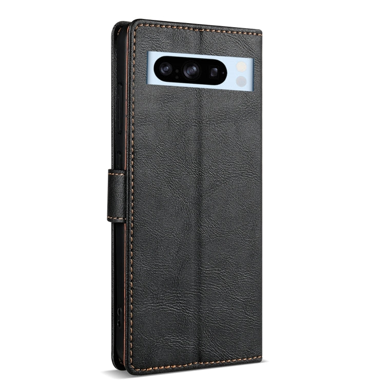 For Google Pixel 6 Pro N.BEKUS CSJ-P1 Solid Color Leather Phone Case(Black)