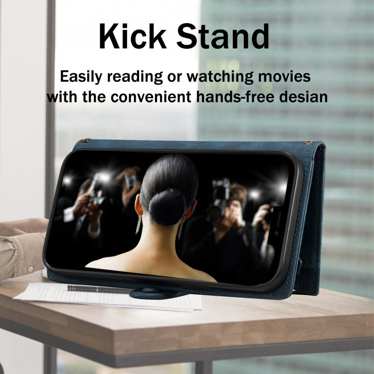 For Samsung Galaxy A16 5G ESEBLE Retro Frosted RFID Flip Leather Phone Case(Dark Green)