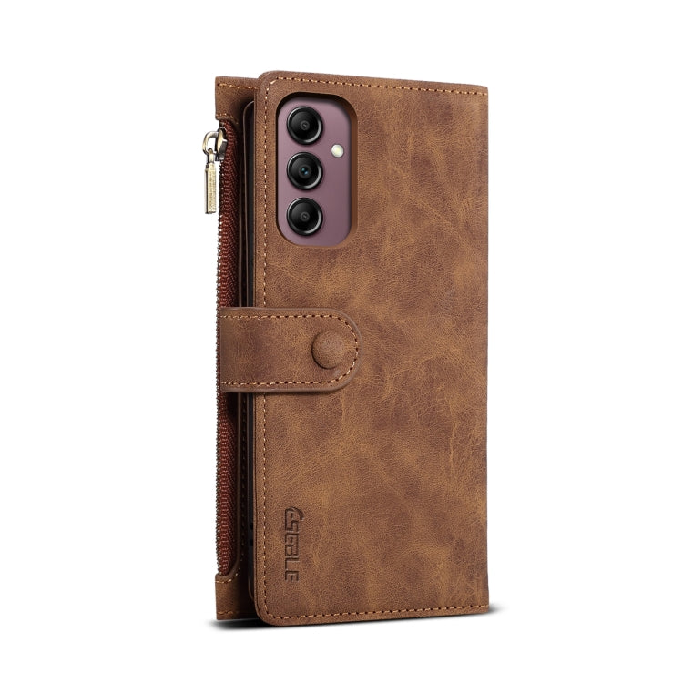 For Samsung Galaxy A56 5G ESEBLE Retro Frosted RFID Flip Leather Phone Case(Brown)