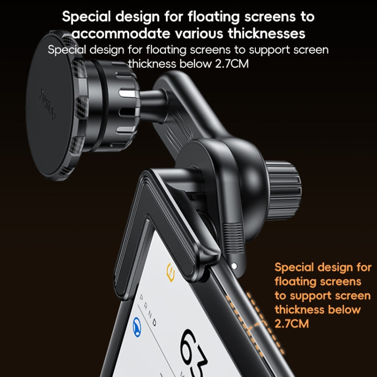 Yesido C212 Car Floating Screen Clip-on Magnetic Phone Holder(Black)