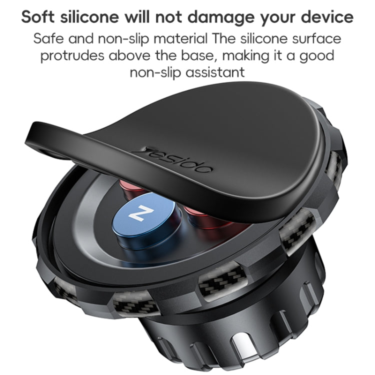 Yesido C212 Car Floating Screen Clip-on Magnetic Phone Holder(Black)