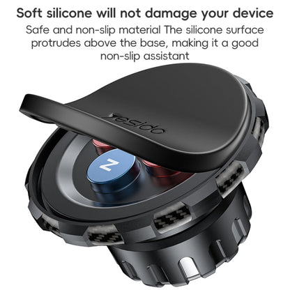 Yesido C212 Car Floating Screen Clip-on Magnetic Phone Holder(Black)