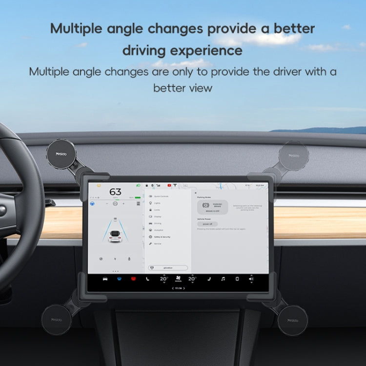 Yesido C212 Car Floating Screen Clip-on Magnetic Phone Holder(Black)