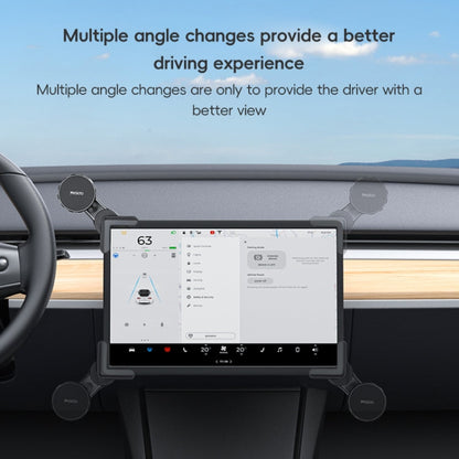 Yesido C212 Car Floating Screen Clip-on Magnetic Phone Holder(Black)