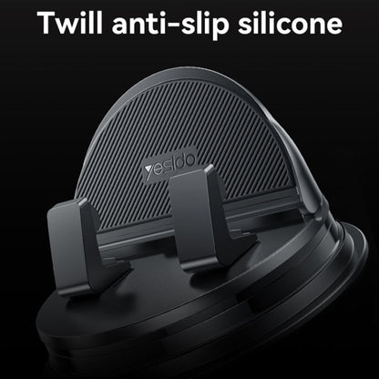 Yesido C268 Car Dashboard 360 Degree Rotating Base Phone Holder(Black)