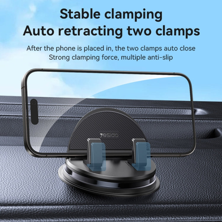 Yesido C268 Car Dashboard 360 Degree Rotating Base Phone Holder(Black)