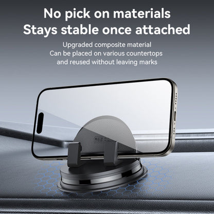 Yesido C268 Car Dashboard 360 Degree Rotating Base Phone Holder(Black)