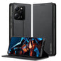 Pour Redmi Note 12 Pro 5G LC.IMEEKE L1 Series Étui de téléphone en PU à texture fine givrée (Noir)