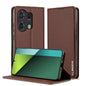 Pour Redmi Note 13 Pro 4G LC.IMEEKE Série L1 Étui de téléphone en PU givré à texture fine (marron)