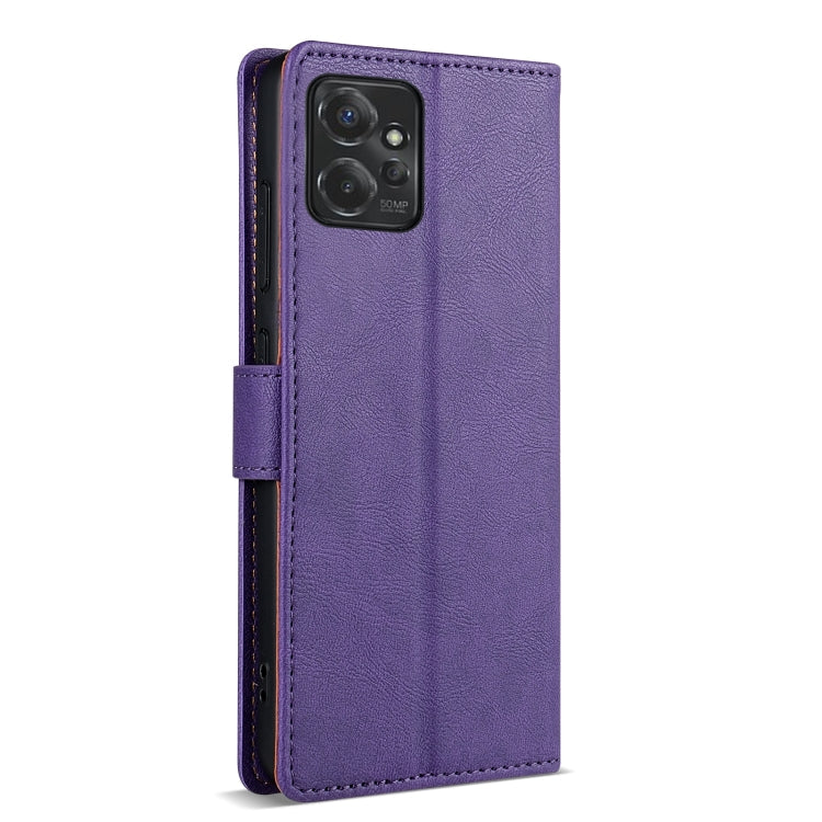 For Motorola Moto G Power 5G N.BEKUS CSJ-P1 Solid Color Leather Phone Case(Purple)