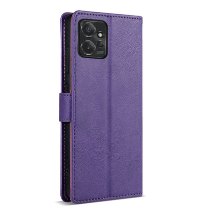 For Motorola Moto G Power 5G N.BEKUS CSJ-P1 Solid Color Leather Phone Case(Purple)