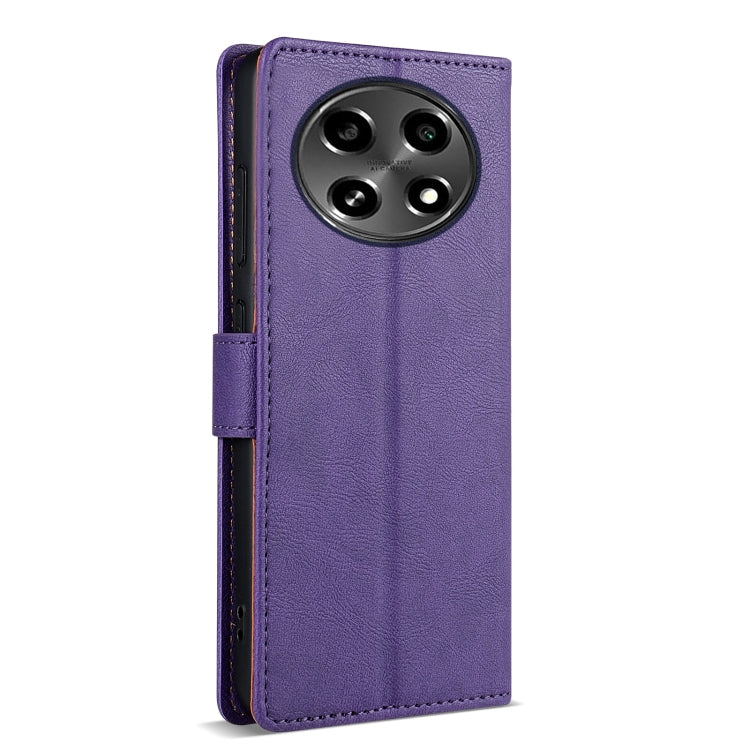 For OPPO A2 Pro N.BEKUS CSJ-P1 Solid Color Leather Phone Case(Purple)