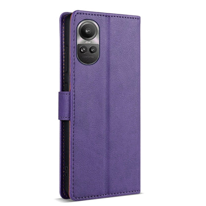 For OPPO Reno10 Pro 5G / Reno10 5G Global N.BEKUS CSJ-P1 Solid Color Leather Phone Case(Purple)