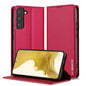 Pour Samsung Galaxy S21+ 5G LC.IMEEKE L1 Series Coque de Téléphone en PU Texturé Givré (Rouge)