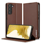 For Samsung Galaxy S22 5G LC.IMEEKE L1 Series Frosted Fine Texture PU Phone Case(Brown)