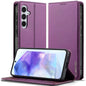 For Samsung Galaxy S25 5G LC.IMEEKE L1 Series Frosted Fine Texture PU Phone Case(Purple)