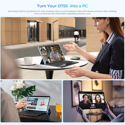 [HK Warehouse] OUKITEL OT5S Tablet PC 12 inch 2.4K Screen, 6GB+256GB, Android 14 Unisoc Tiger T606 Octa Core, Support Dual SIM 4G Network, EU Plug(Blue)