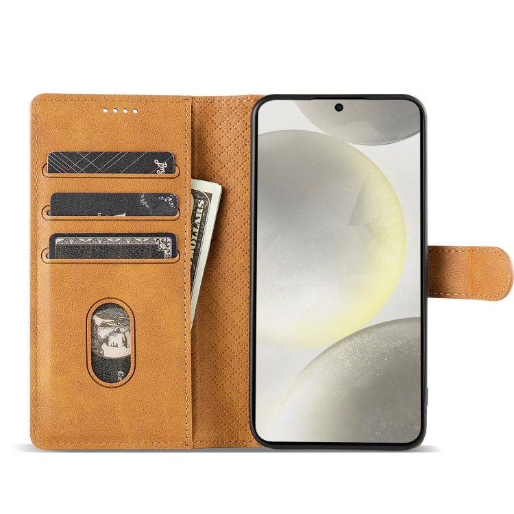 For Samsung Galaxy A04 4G / M13 5G N.BEKUS CSJ-P1 Solid Color Leather Phone Case(Brown)