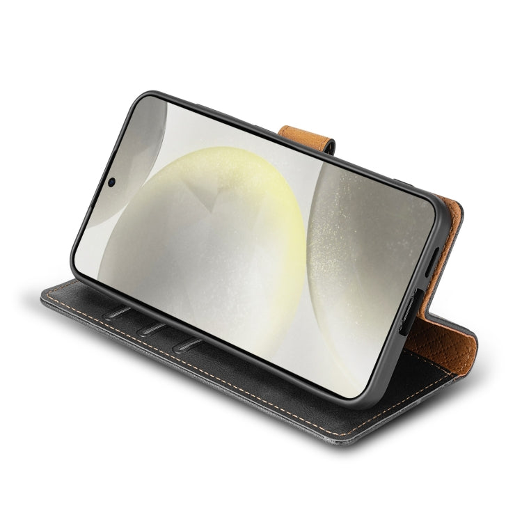 Pour étui de téléphone en cuir de couleur unie N.BEKUS CSJ-P1 pour Samsung Galaxy A04 4G / M13 5G (noir)