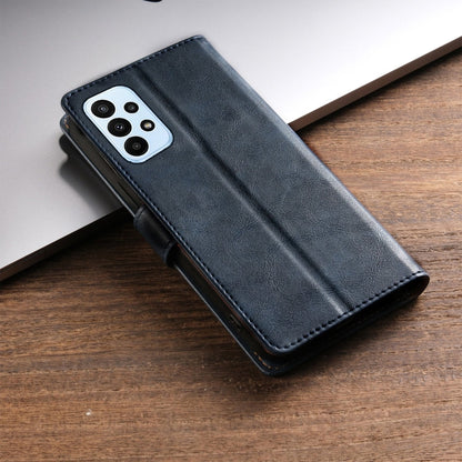 For Samsung Galaxy A04 4G / M13 5G N.BEKUS CSJ-P1 Solid Color Leather Phone Case(Blue)