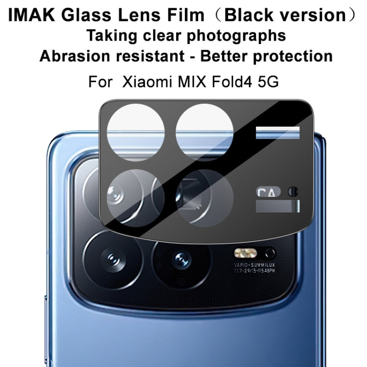 For Xiaomi Mix Fold 4 IMAK Rear Camera Lens Glass Film Black Version