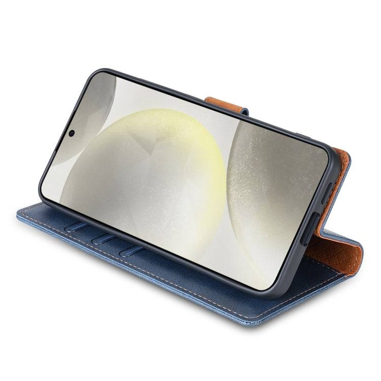 For Samsung Galaxy S23 FE 5G N.BEKUS CSJ-P1 Solid Color Leather Phone Case(Blue)