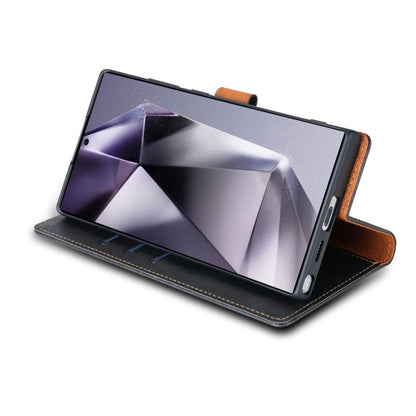 For Samsung Galaxy S24 Ultra 5G N.BEKUS CSJ-P1 Solid Color Leather Phone Case(Black)