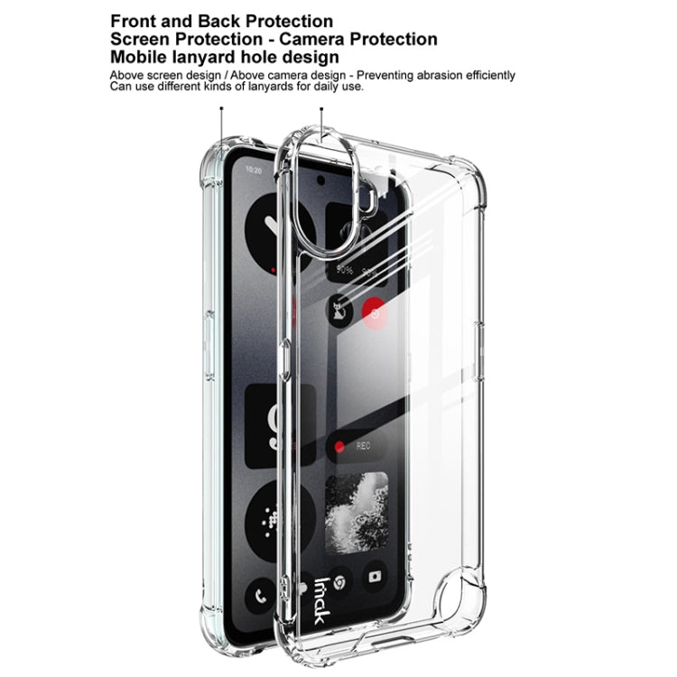 For Nothing CMF Phone 1 IMAK Space Shield PC + TPU Airbag Shockproof Phone Case(Transparent)