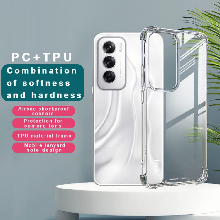 For OPPO Reno12 Global IMAK Space Shield PC + TPU Airbag Shockproof Phone Case(Transparent)