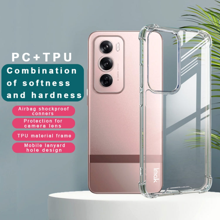 For OPPO Reno12 Pro Global IMAK Space Shield PC + TPU Airbag Shockproof Phone Case(Transparent)