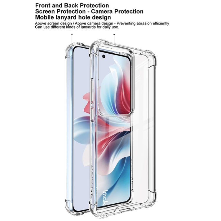 For OPPO Reno11 F / F25 Pro IMAK Space Shield PC + TPU Airbag Shockproof Phone Case(Transparent)