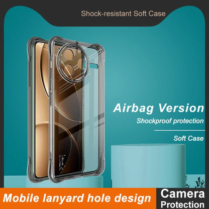 For Redmi K80 imak Shockproof Airbag TPU Phone Case(Transparent Black)
