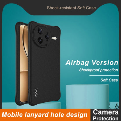 Pour la coque de téléphone en TPU antichoc imak Airbag du Redmi K80 Pro (noir mat)
