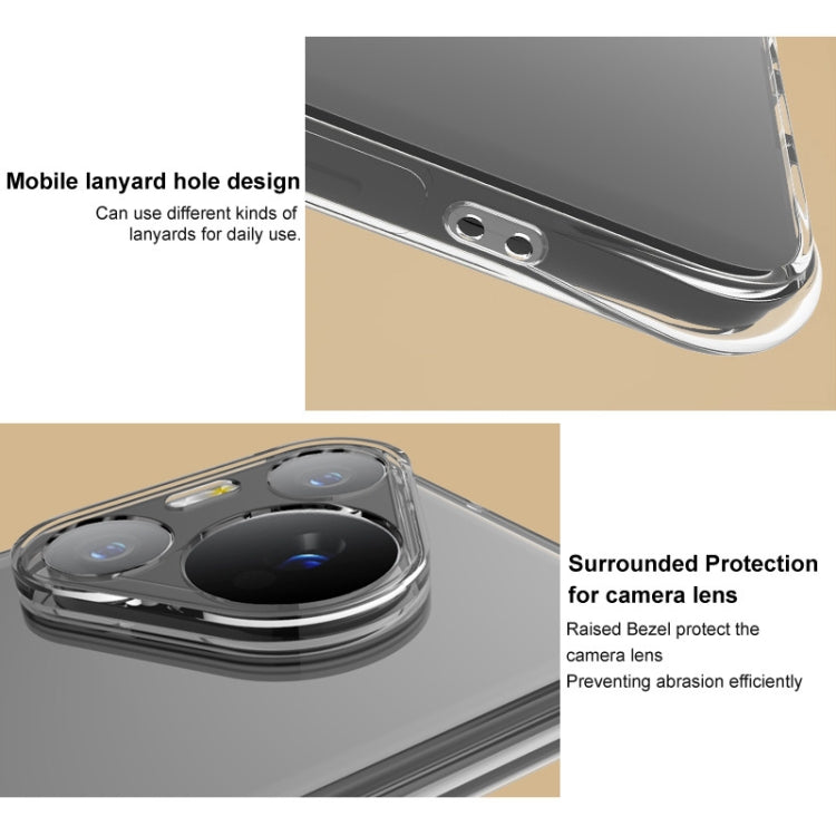 Pour la coque de téléphone en TPU antichoc imak Airbag du Redmi K80 Pro (noir mat)