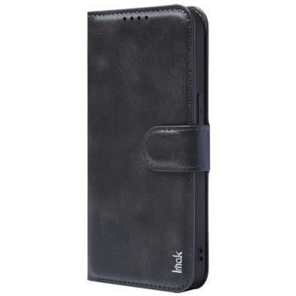 For iPhone 15 IMAK Count Series Flip Leather Phone Case(Black)