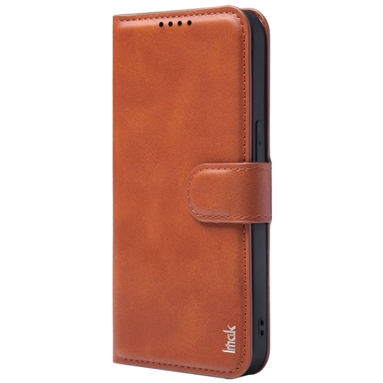For iPhone 15 IMAK Count Series Flip Leather Phone Case(Brown)