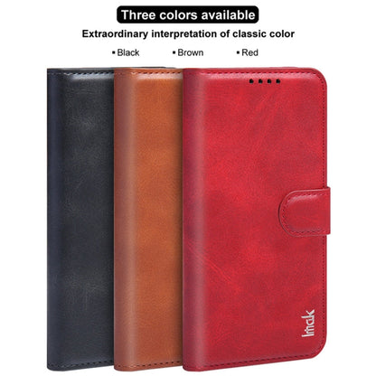 For iPhone 15 Pro IMAK Count Series Flip Leather Phone Case(Red)