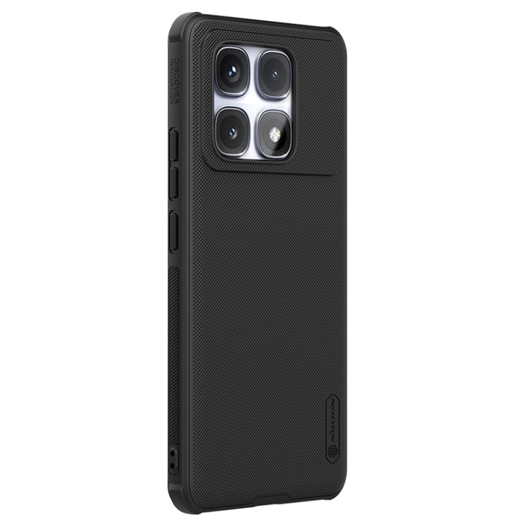 For Redmi K70 Ultra NILLKIN Frosted Shield Pro PC + TPU Phone Case(Black)