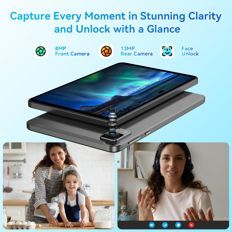 HEADWOLF Fpad5 Pro 4G LTE Tablet PC, 8GB+256GB, 8.4 inch Android 14 MT6789 Octa Core Support Dual SIM, Global Version with Google Play(Grey)