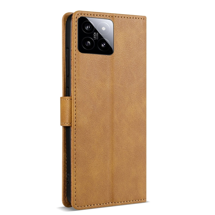 For Xiaomi 13 N.BEKUS CSJ-P1 Solid Color Leather Phone Case(Brown)