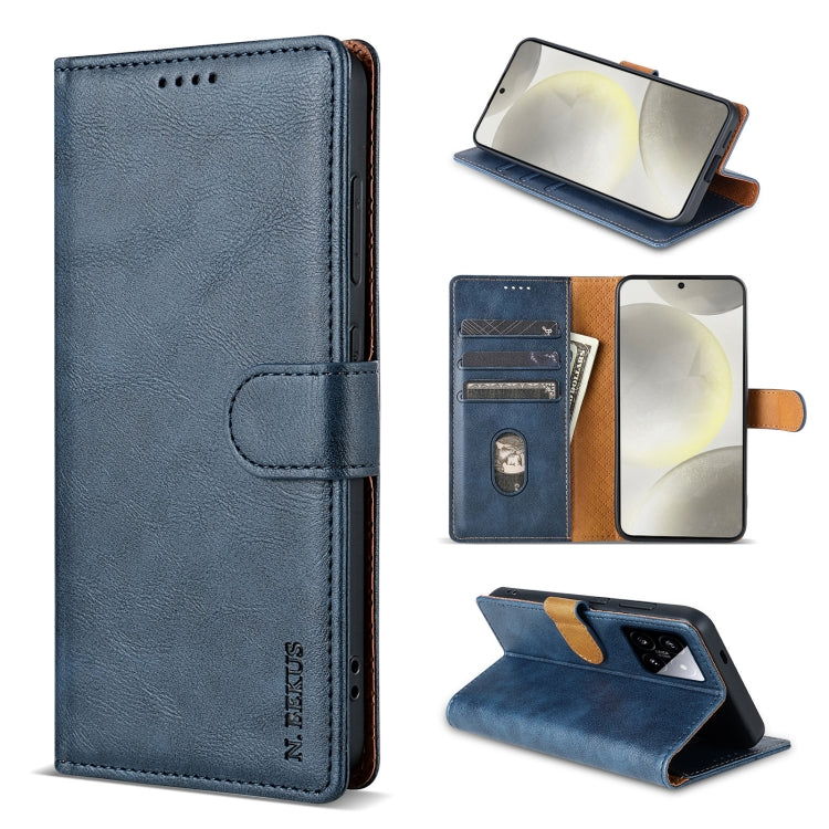 For Xiaomi 14 N.BEKUS CSJ-P1 Solid Color Leather Phone Case(Blue)